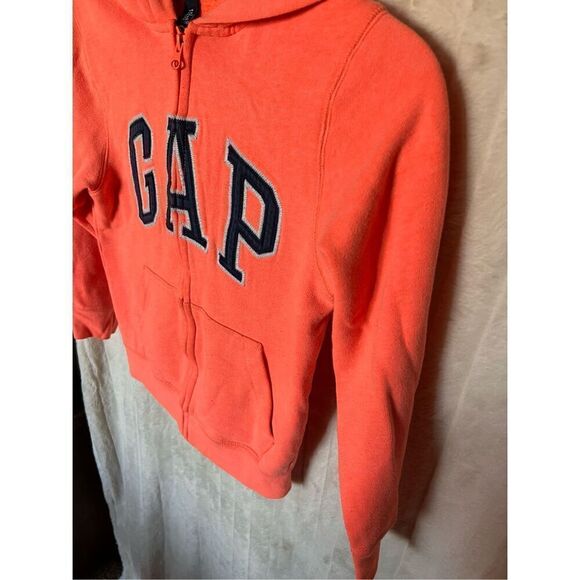 GAP Kids Orange & Blue Full Zip Hoodie Kids Size Medium - Picture 2 of 8